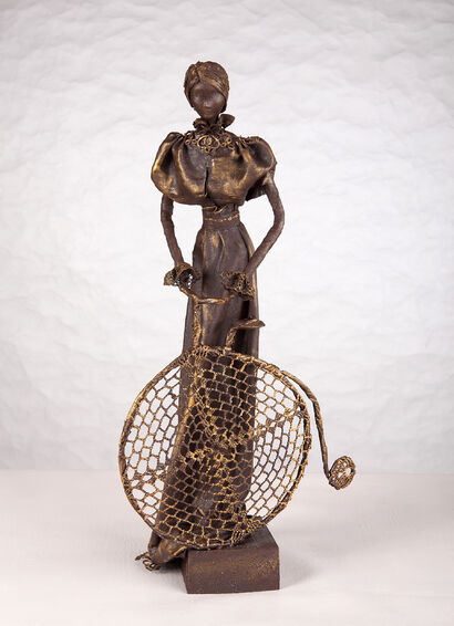 Cyclist  from 1900 - A Sculpture & Installation Artwork by Maria Aleksandrovich