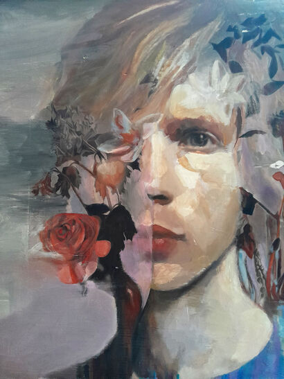 Blooming Inside (Ragazzo Splendido) - a Paint Artowrk by Lara Vaienti