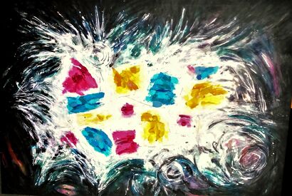 Ventana a otras galaxias - a Paint Artowrk by Joan Parramon