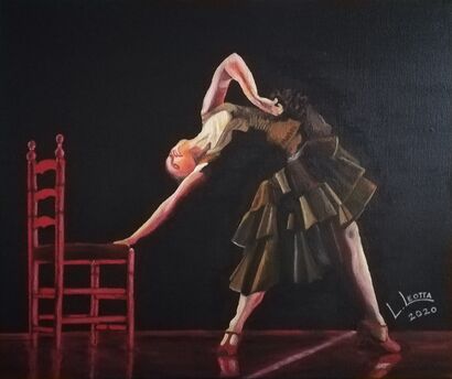 Flamenco  - a Paint Artowrk by Luca  Leotta