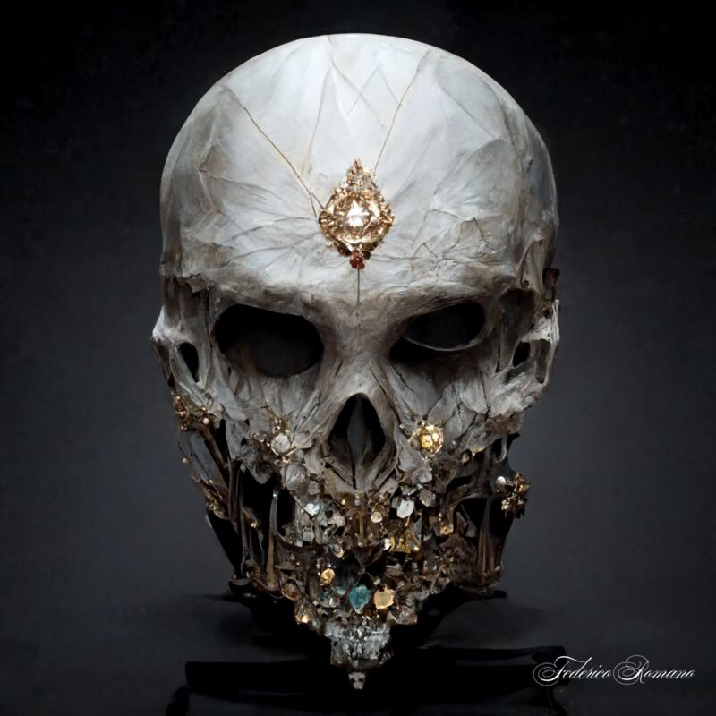 Skull - a Digital Art by Federico Romano