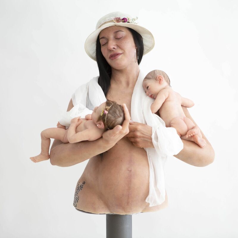 Me, pregnant - a Sculpture & Installation by CRISTINA JOBS