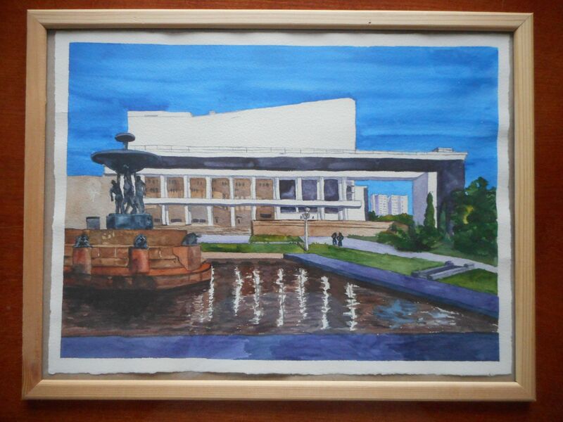 Gorky Theater - a Paint by Nina Nikitenko