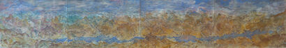 the blue river - a Paint Artowrk by Anea Mari