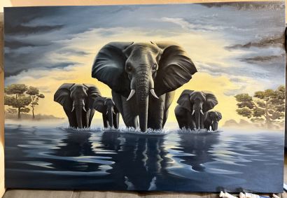 River Guardians - a Paint Artwork by Constantin Cătălin Anghel