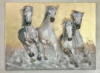 O my horses - a Paint Artowrk by elen fazal