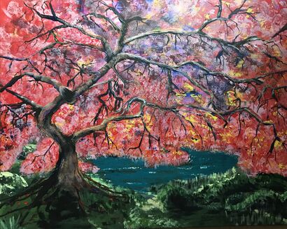 L\'arbre aux fées - a Paint Artowrk by Clairette