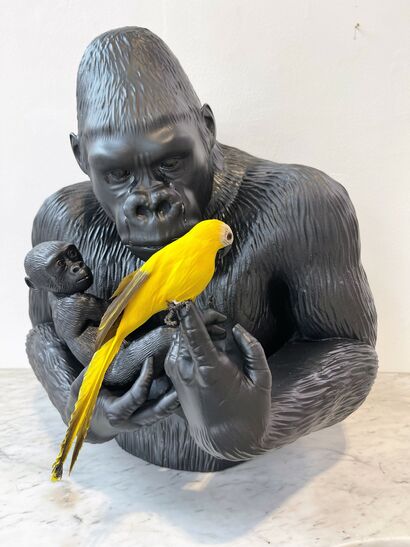 Meraviglia red yellow - a Sculpture & Installation Artowrk by Johan  Friso