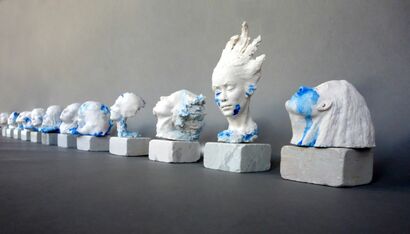 Blue girl  - a Sculpture & Installation Artowrk by mariamazad