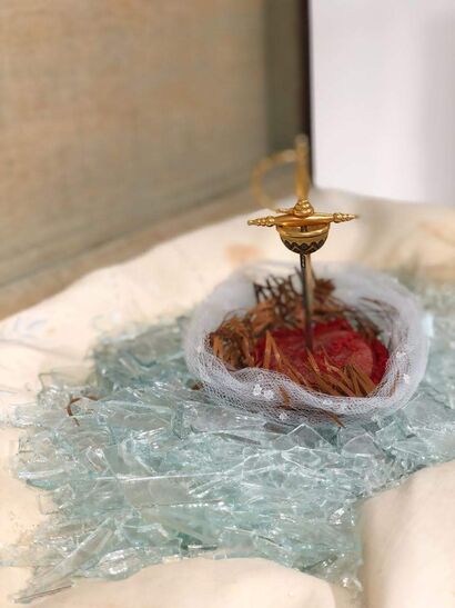 Crimson Bath - A Sculpture & Installation Artwork by Sophia Donadelli