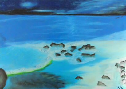 The Sea - A Paint Artwork by Tania Stefania Katzouraki