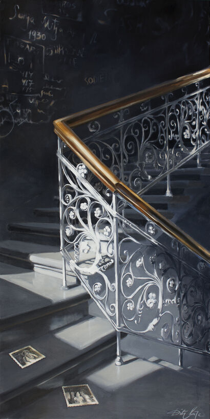 Story of the stairs - A Paint Artwork by Dita Lūse