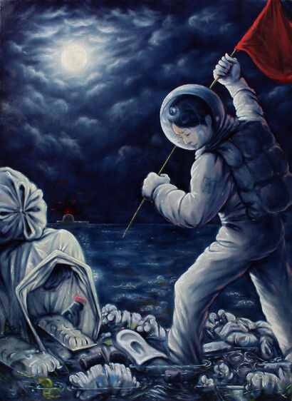 A NEW MOON - a Paint Artowrk by Pasquale Dominelli