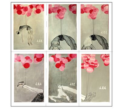 la vie en rose - RETABLE 1 - a Paint Artowrk by roussel leo