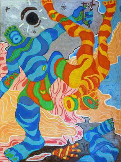 Happy Feet - a Paint Artowrk by Marc Chicoine