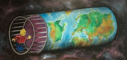 I roll the world - a Paint Artowrk by Nuanda