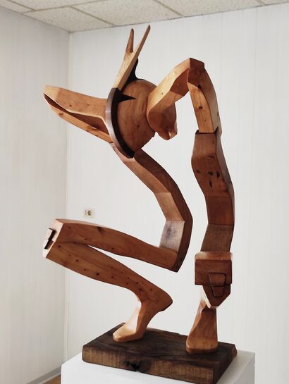 Cavaliere inesistente - a Sculpture & Installation Artowrk by Caima Nesci