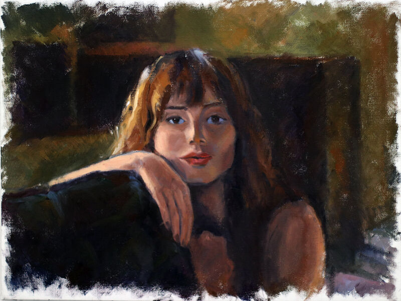 Natalie - a Paint by Julia Solazzo
