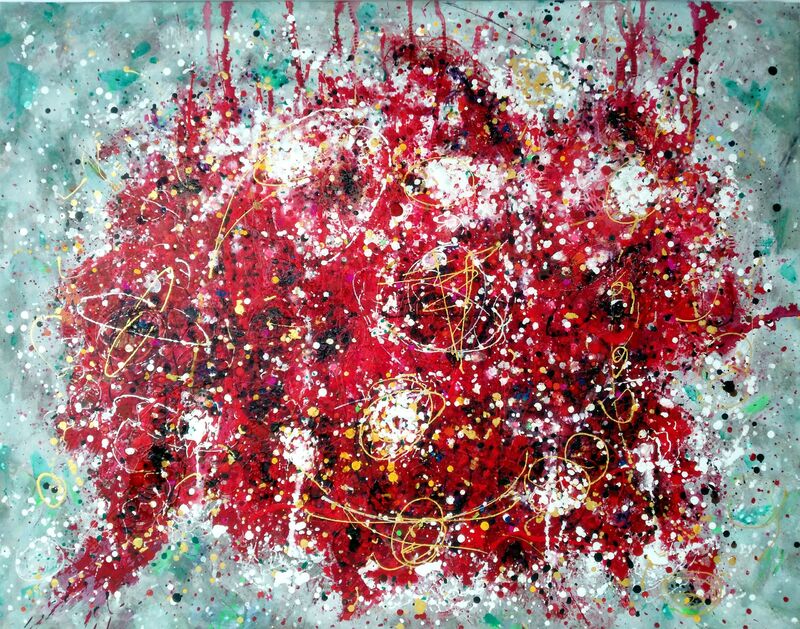 Constelación en rojos - a Paint by Joan Parramon