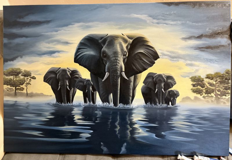 River Guardians - a Paintings by Constantin Cătălin Anghel
