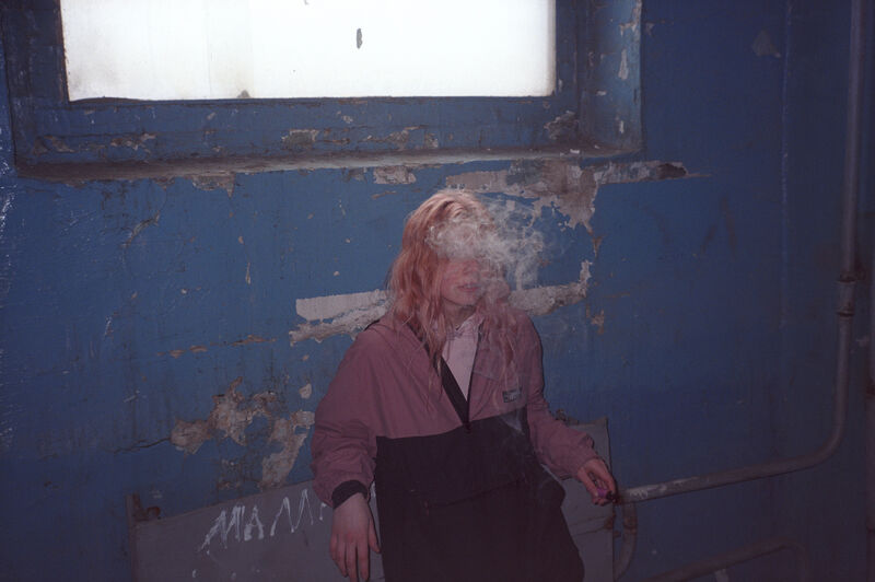 Katya, smoking a single-use vape - a Photographic Art by Toma Gerzha