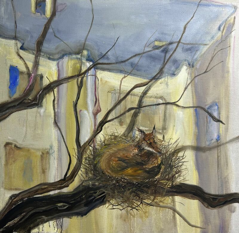 Fox in the Nest  - a Paint by ziyi yang