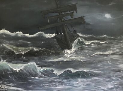 Weathering The Storm - a Paint Artowrk by Tsila  MacKay.com