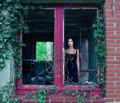 The girl in the window - A Photographic Art Artwork by Annemarie Jung