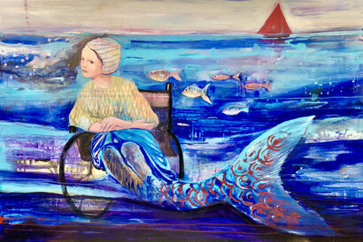 Sirena ammalata - A Paint Artwork by Sabri Always