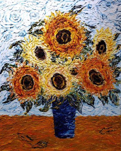 'Sunflowers from my Parents Home' Collection 'Sunflowers' by Dr. Halyna Vakulenko