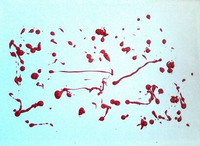Blood - A Paint Artwork by Marta Ceccucci
