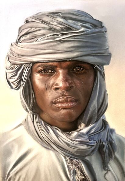 L’homme du desert - a Paint Artowrk by ESTIENNE Elizabeth 