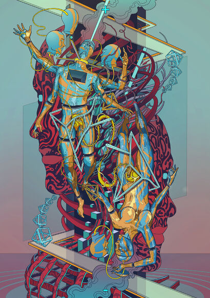 Gates of Duality - A Digital Art Artwork by Shaun Beyond