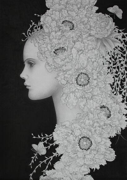 Flower fairy with insects - a Paint Artowrk by YUKA KAKO