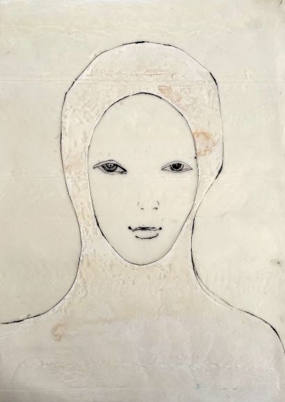 Antlitze # 19 - A Paintings Artwork by Katharina Lökenhoff