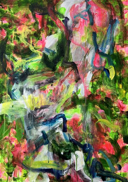 Green Chaos - a Paint Artowrk by Wen Kan