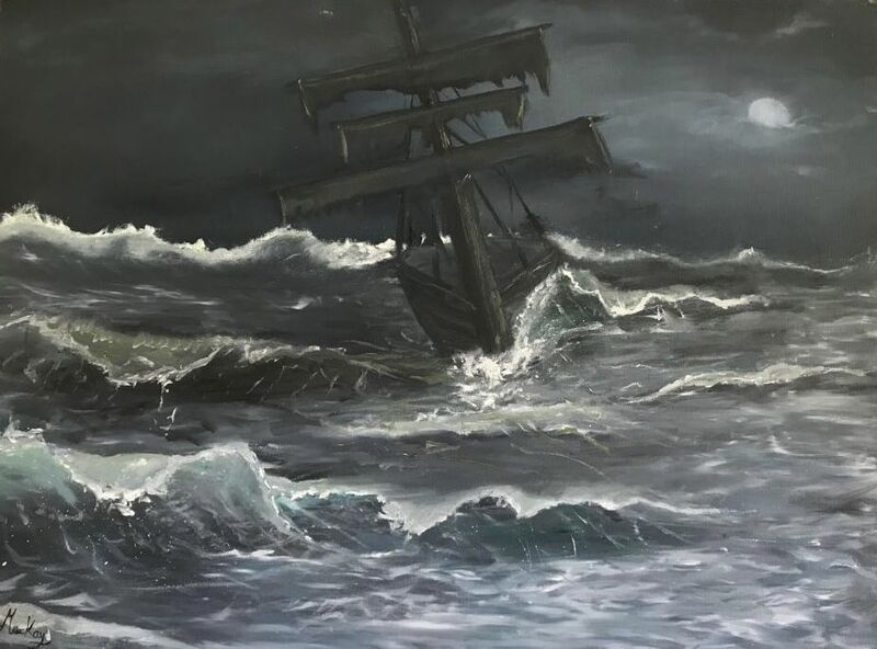 Weathering The Storm - a Paint by Tsila  MacKay.com
