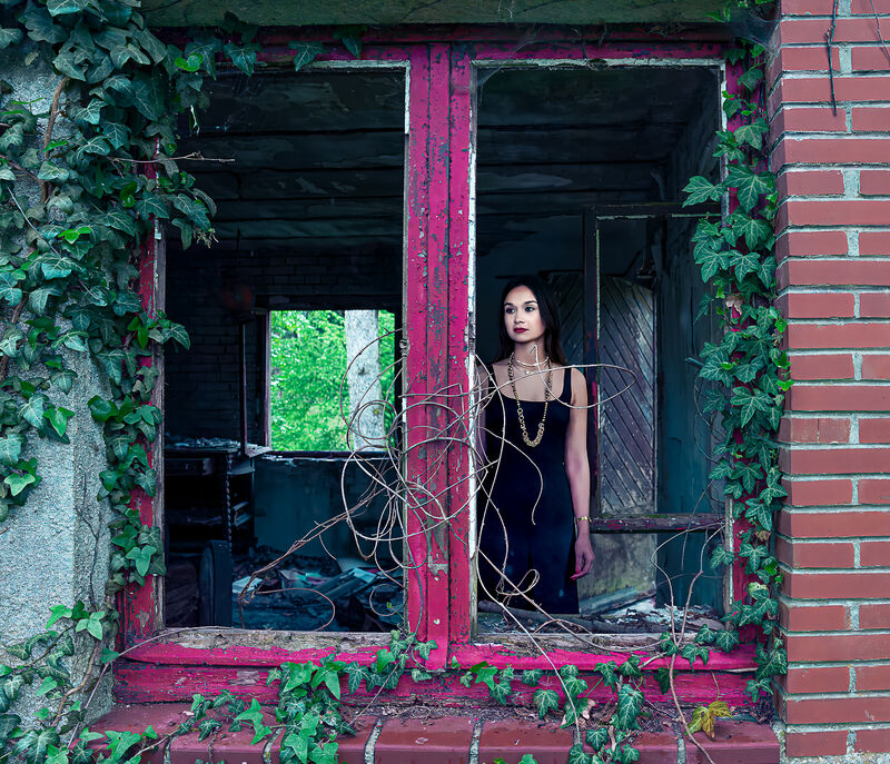 The girl in the window - a Photographic Art by Annemarie Jung