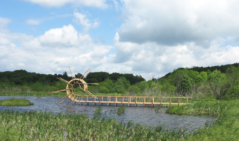  Back Flip Bridge - a Land Art by Tanya Preminger