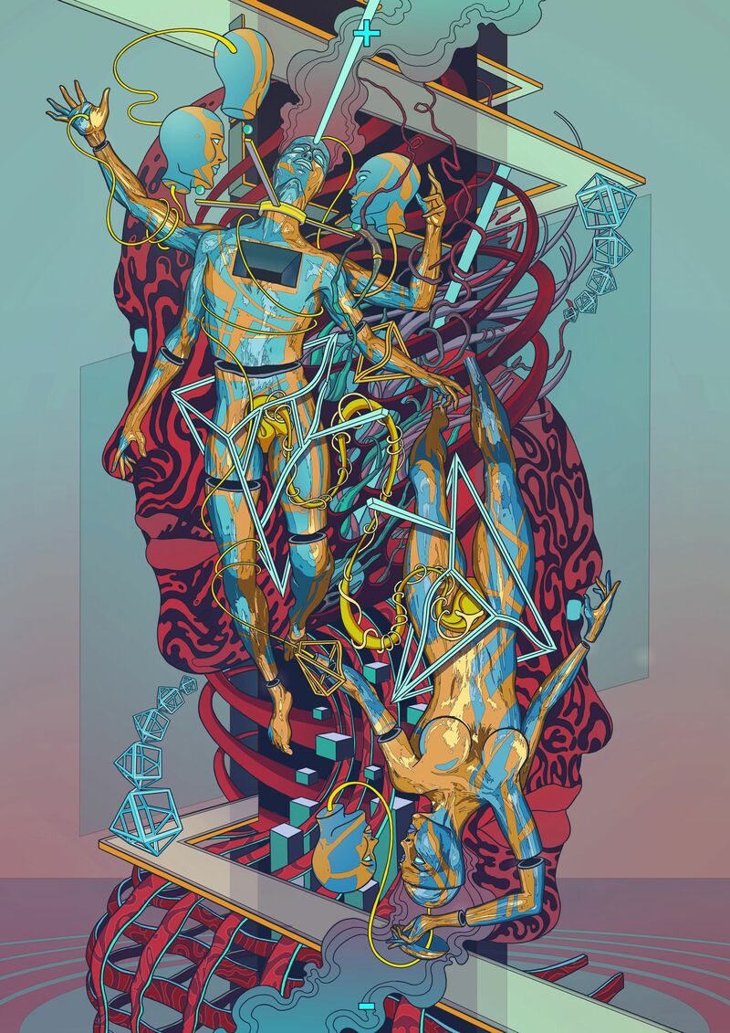 Gates of Duality - a Digital Art by Shaun Beyond