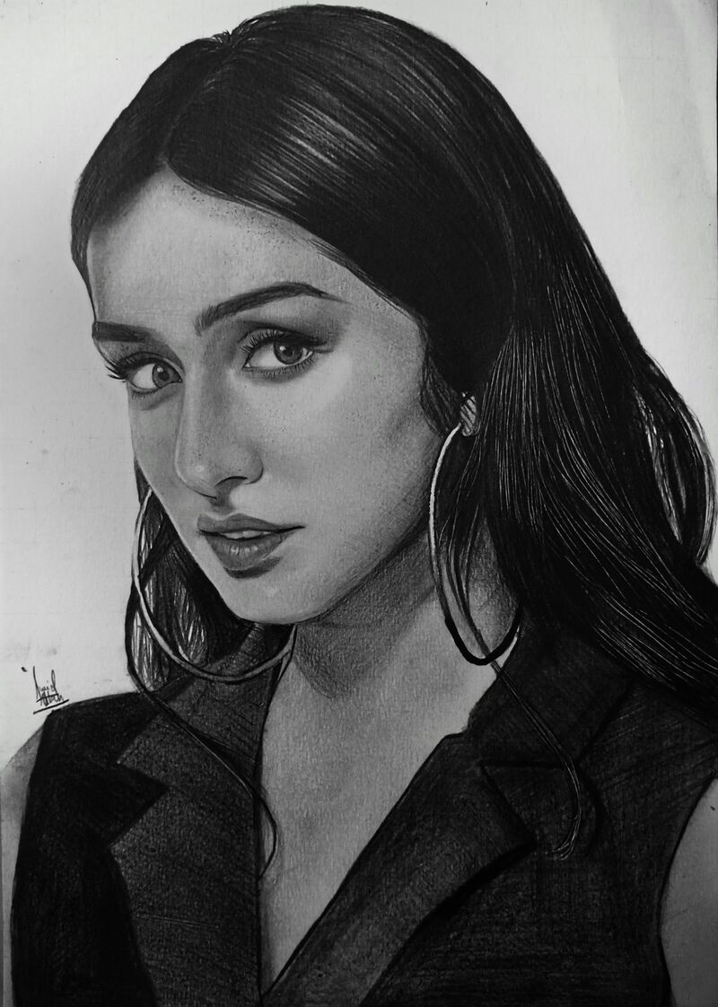 SHRADDHA KAPOOR - a Paintings by Junaid  Alam