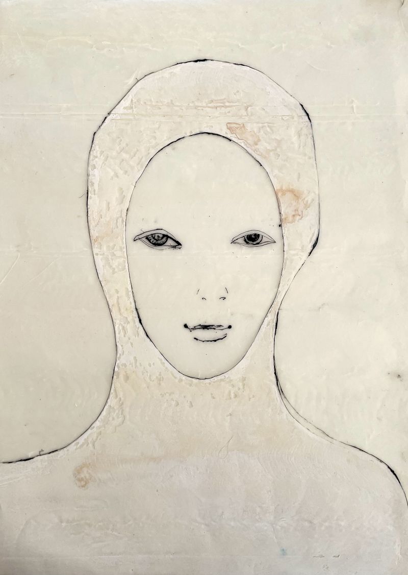 Antlitze # 19 - a Paintings by Katharina Lökenhoff