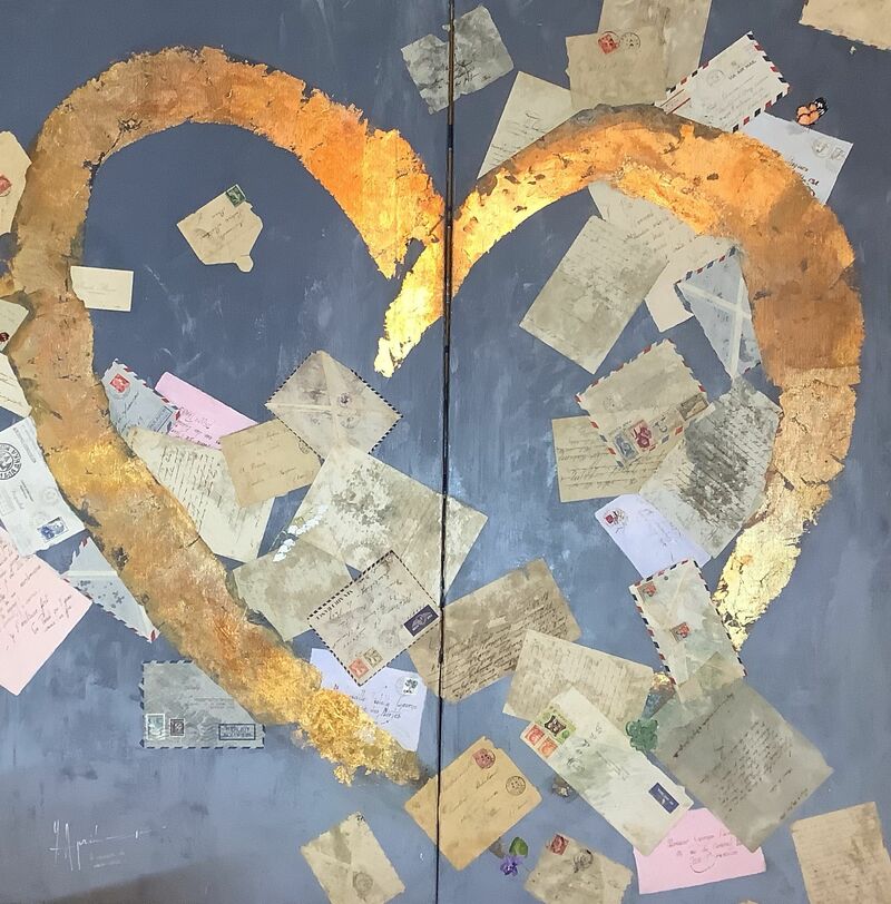 Lettres of love - a Paintings by april yves