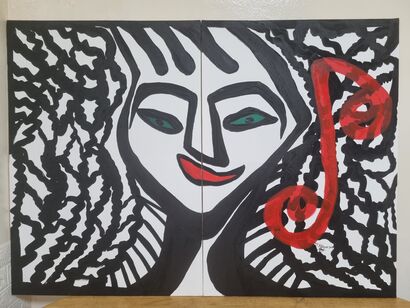 The word  - a Paint Artowrk by Ms