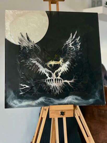 Le Hibou 3D - a Art Design Artowrk by Fabienne  Borg