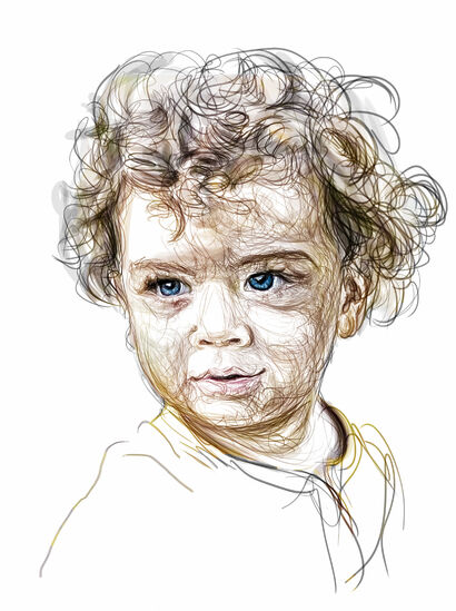 Child  - A Paint Artwork by Nika Arminé