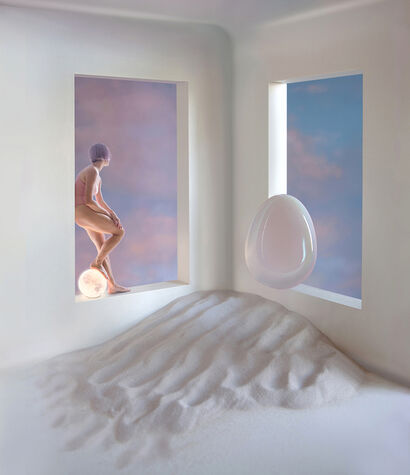 Moonset - a Photographic Art Artowrk by Katerina Belkina