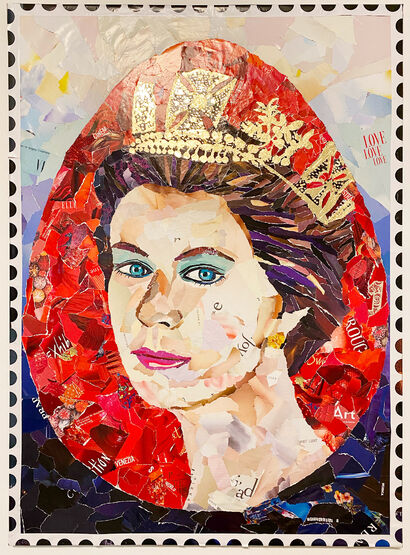 Queen Elizabeth II - Regina dell'umorismo - A Art Design Artwork by Mademoiselle O
