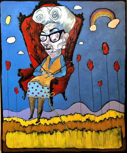Old lady  - A Paint Artwork by giada sancin