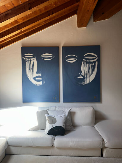 The Quiet Strength of Being - a Paint Artowrk by manuela  trentin 